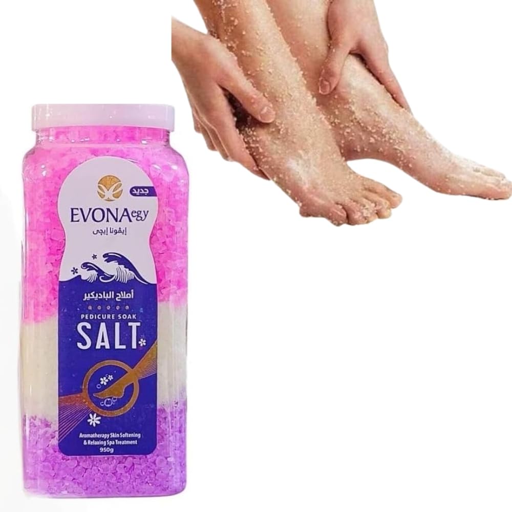 Pedicure Soak Salt – Foot Spa Salt for Softening Skin, Cracked Heel Relief, Aromatherapy Relaxation – 500g – Colorful Foot Soak for Home Spa & Pedicure