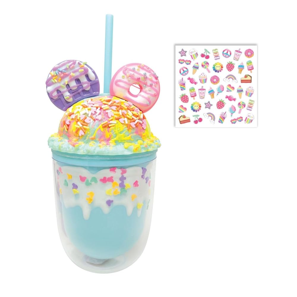 Hot Focus - Rainbow Sundae Hydration Novelty Tumbler Cup 350ml - 397RB
