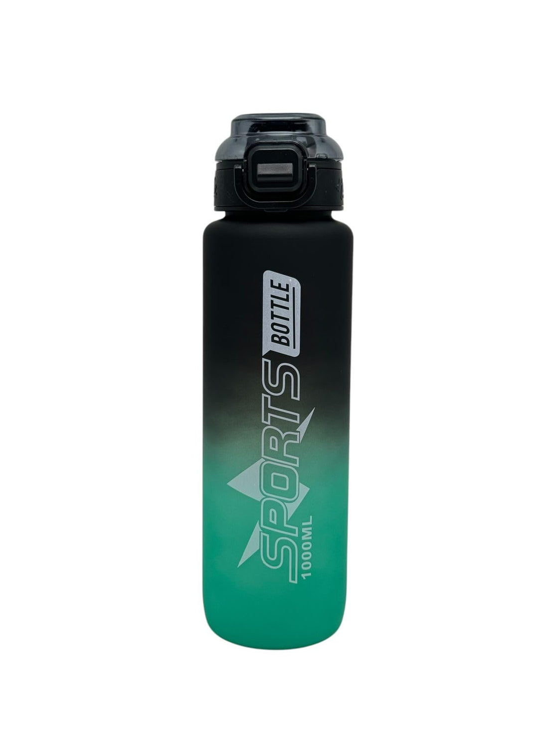 QSHOP Sports Water Bottles 1L BPA Free Leak Proof Fast Flow Water Bottles with Straw Water Bottle for Gym School Fitness Outdoor Sports (Green)