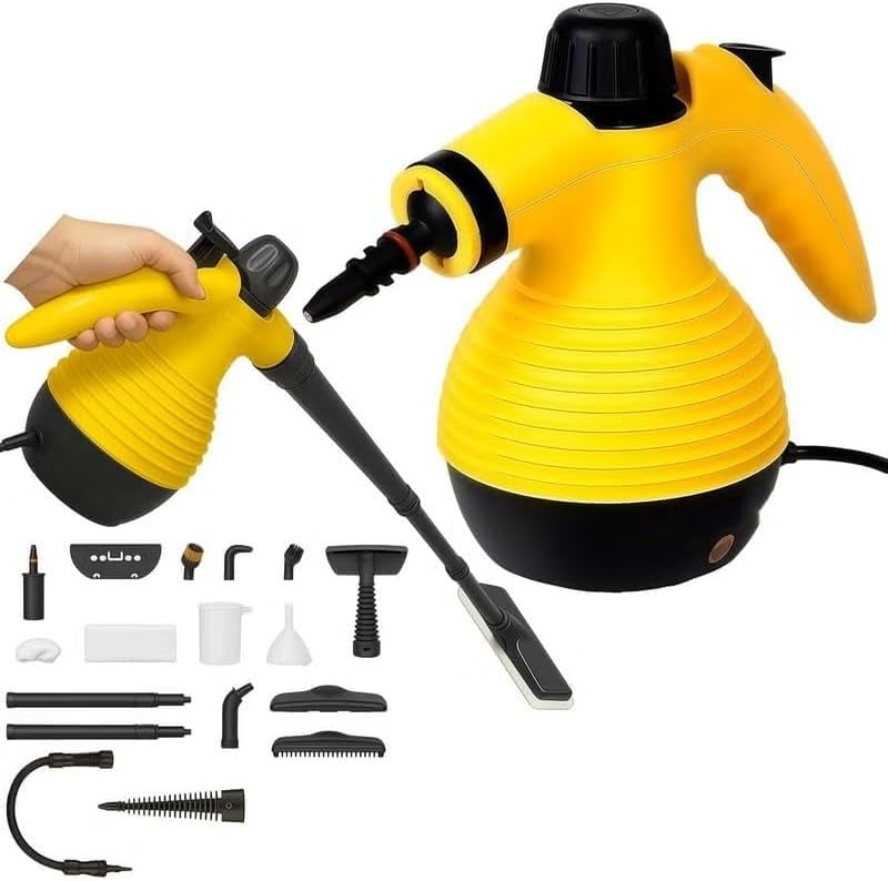 15 in 1 Portable Steam Cleaner 1200W – 300KPA Steam Pressure – 350ml Tank Capacity – 120℃ Temperature – Powerful Steam for Deep Cleaning & Sterilization – Ideal for Kitchen, Bathroom, Car, Windows
