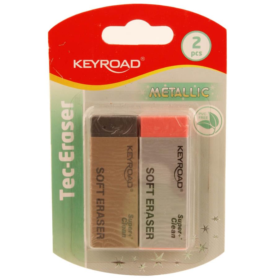 Keyroad Eraser large Soft set of 2 multicolor model KR972928