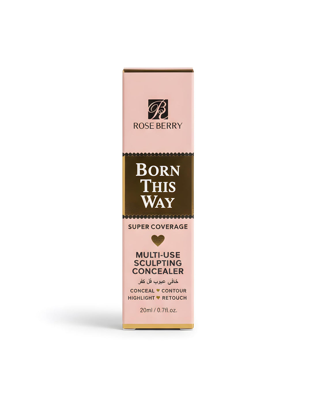 Rose Berry Born This Way Multi-Use Sculpting Concealer, Super Coverage, 20ml, Shade 03