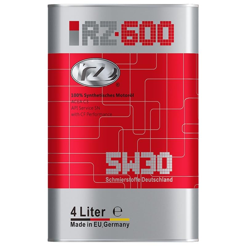RZ600 5W-30 Fully Synthetic Motor Oil – High Performance Engine Oil for Gasoline & Diesel Engines