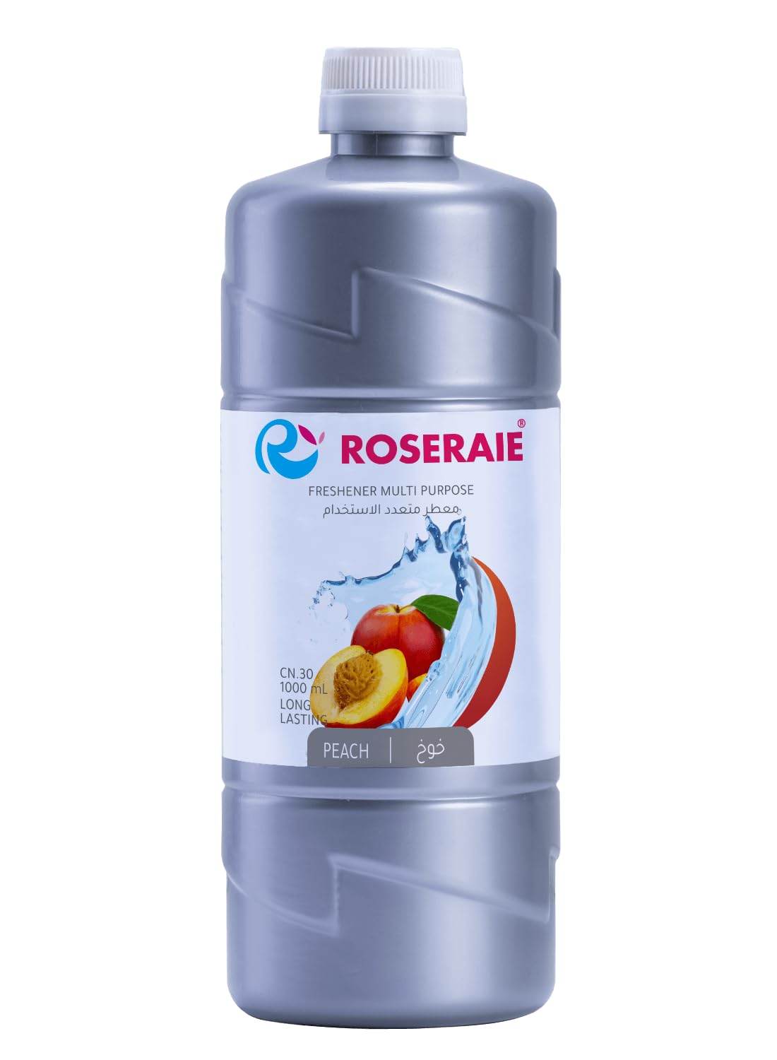 Roseraie Home Freshener Multi Purpose Silver CN30 Peach - 1000ml