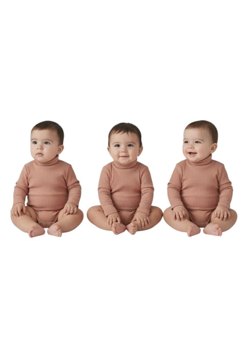 Baby Winter Clothes Set, 3 Pieces High Cool Baby Girl Newborn Baby Clothes Padded Cotton Warm Soft