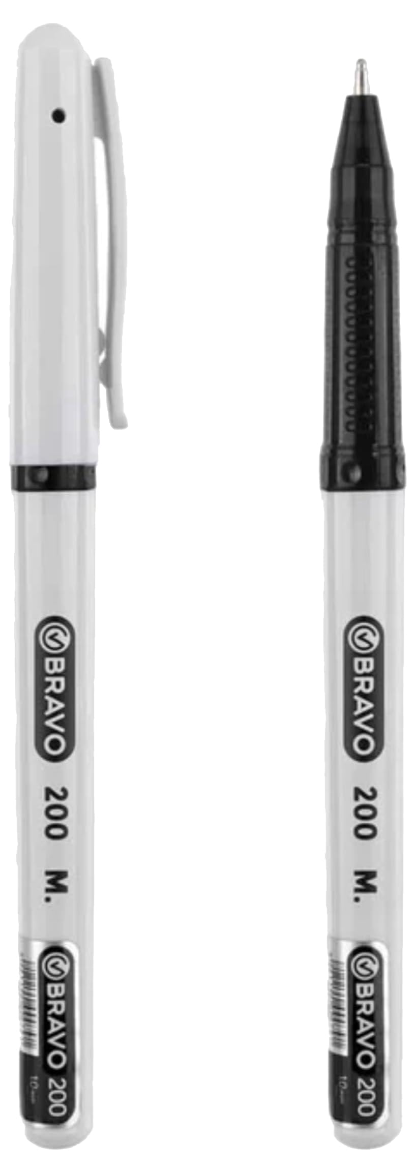 Bravo 200 Pack Of 10 Pens 1.0mm Black