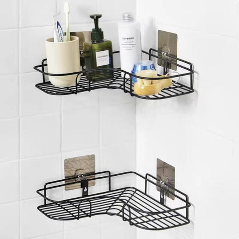 ZOQITO - Iron Corner for Bathroom and Kitchen (Black) - Generic