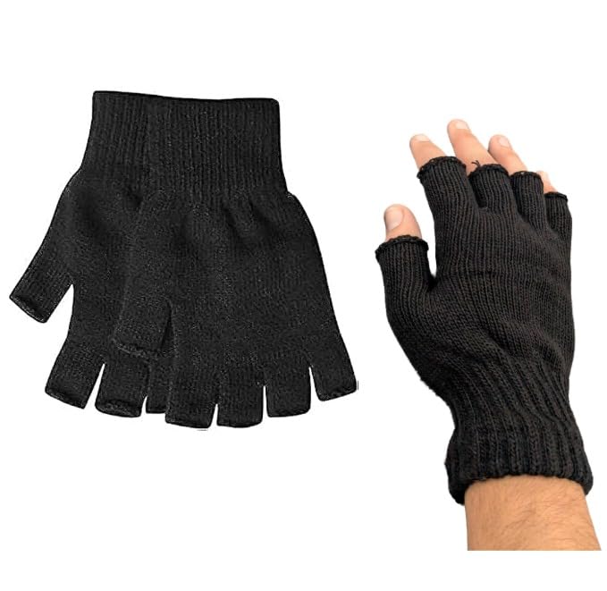 Half Finger Winter Gloves | Warm and Comfortable | Suitable for Sports and Daily Use