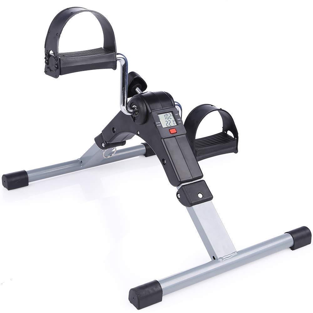 Mini Pedal Exerciser Fully Assembled Exercise Peddler with Digital Display, No Tools Required