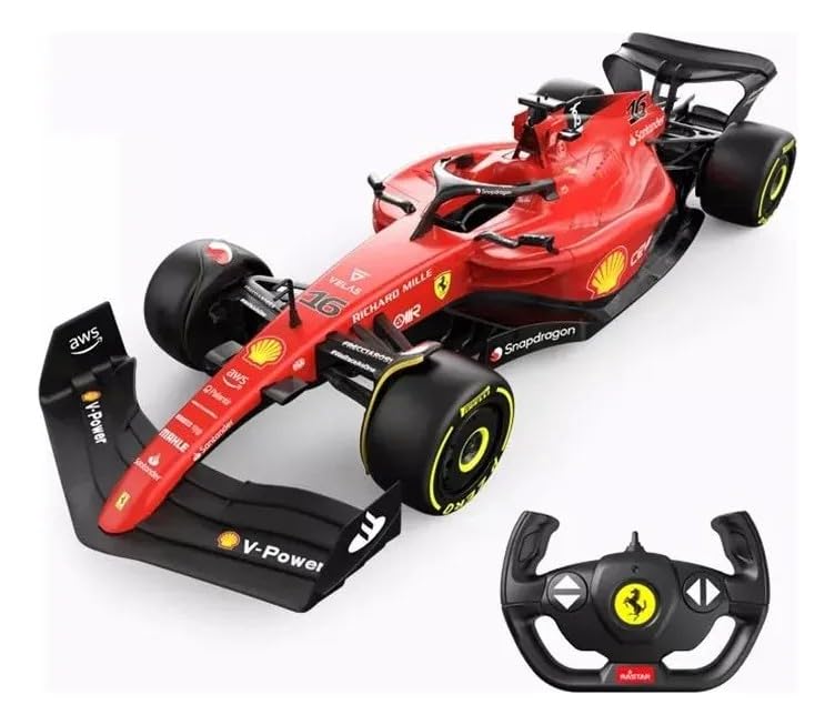 Rastar R/C Car Ferrari F1-75 With USB Charging 1:12 Red