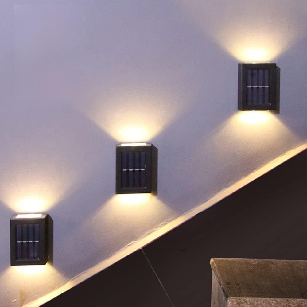 Solar Wall Lamp Garden Wall Lamp with Light Sensor Waterproof