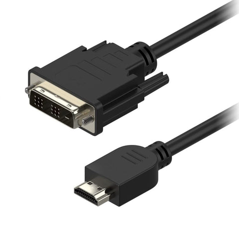 Keendex kx2591 hdmi to dvi-d monitor display cable, 1.4 meters - black