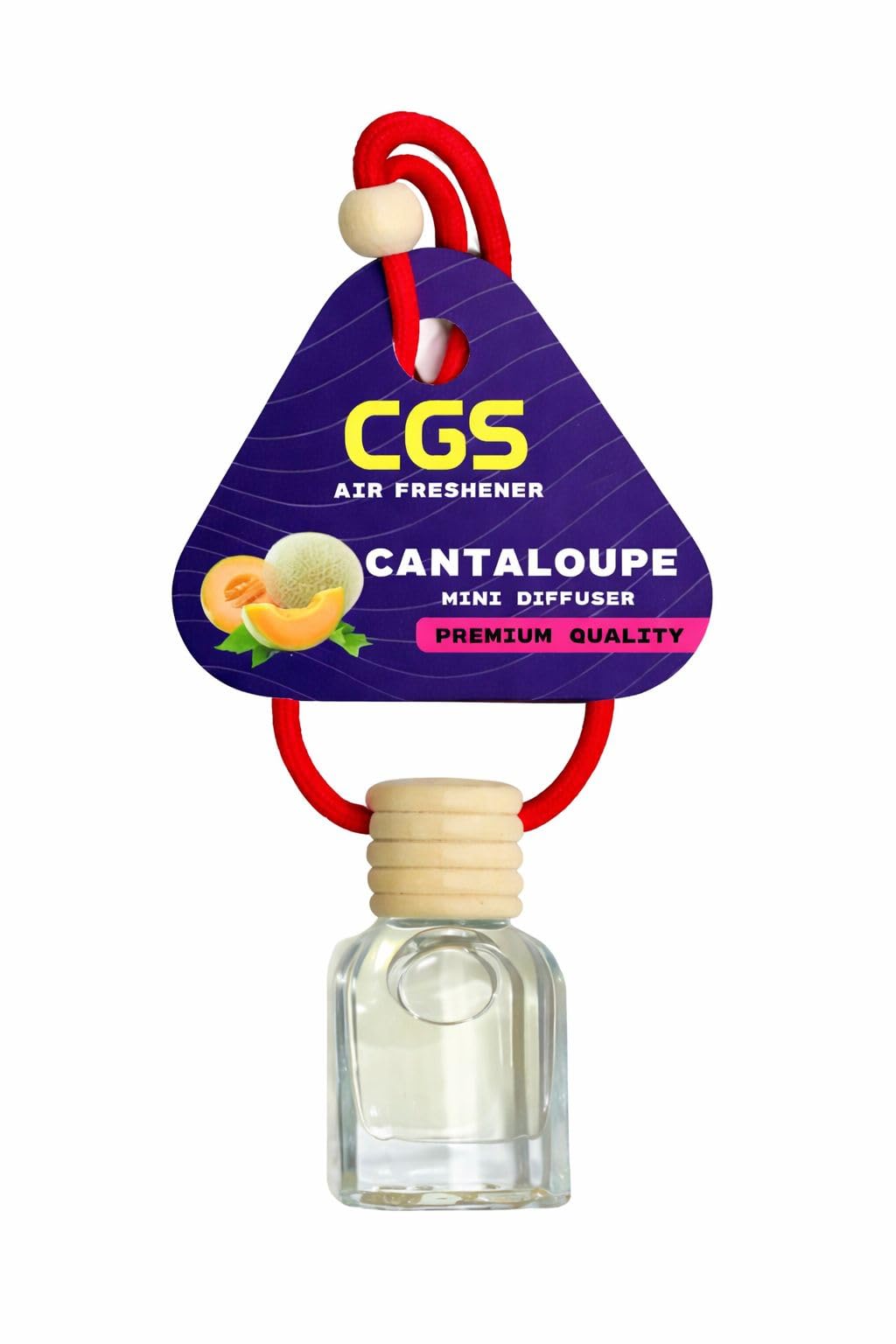 CGS | Mini Diffuser Air Freshener for Car, Home (Cantaloupe)