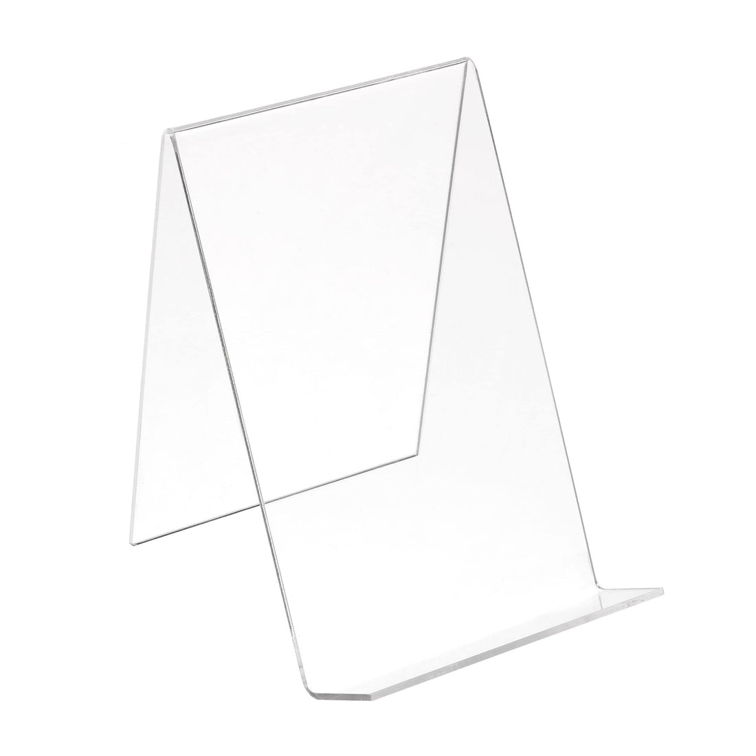 PATIKIL 130mm Height Book Stand, 6 Pack Acrylic Desktop Book Display Holder for Reading, Clear