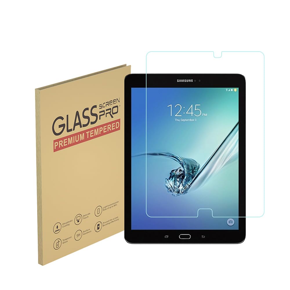 Screen Protector for Samsung Galaxy Tab S2 SM-T810 T811 T813 T815 T819 Tempered Glass Screen Protector for 9.7 inch Tablet 9H Hardness Anti-Scratch Case Friendly Bubble-Free (1PCS)
