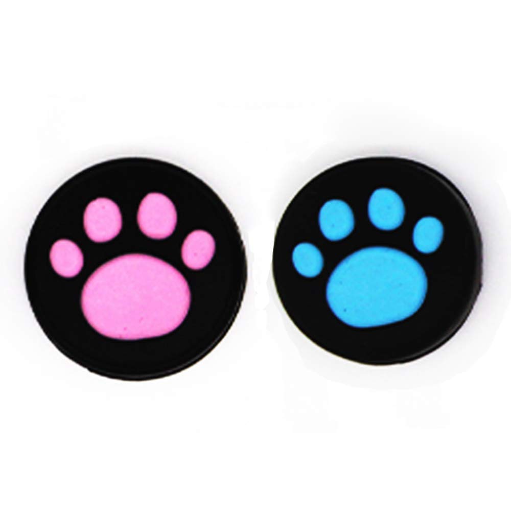 Silicone Thumb Stick Grips Cap Cover Joystick Thumbsticks Caps for PS4 Xbox ONE Xbox 360 PS3 PS2 Cat Dog Paw (G)