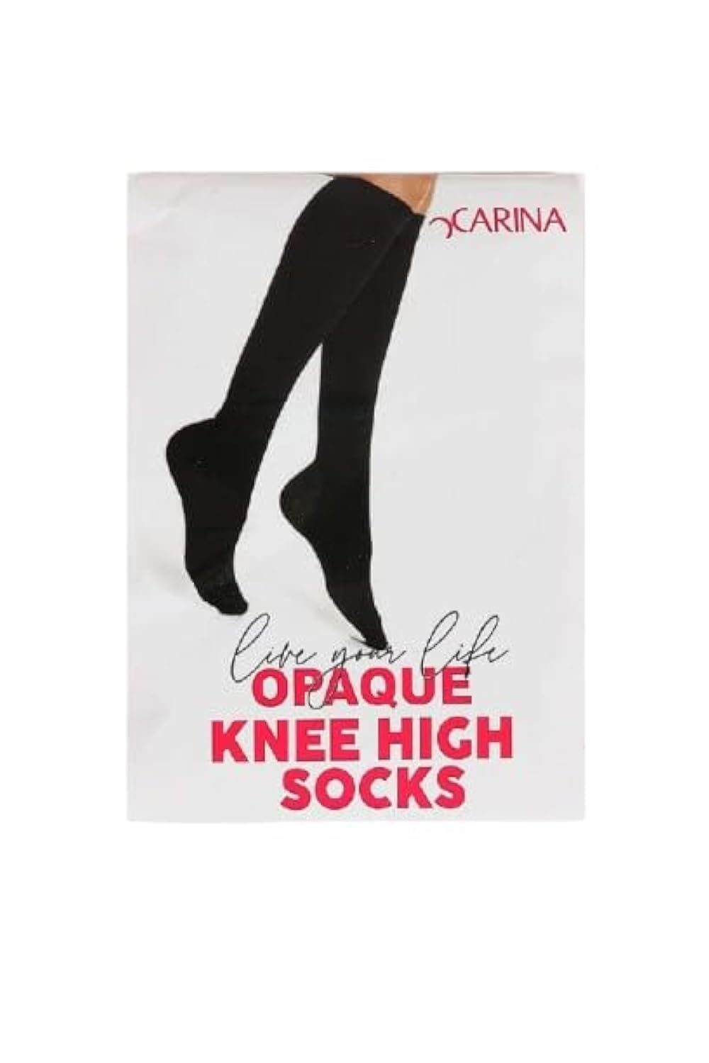 CARINA Womens Opaque Knee High Socks (pack of 1)