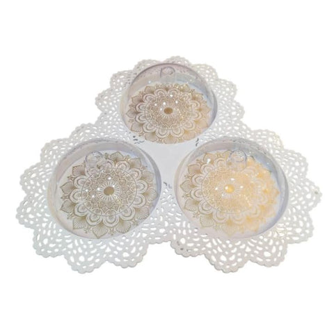 Trio Decorated Serving Plate - The Art of Hospitality in Every Detail.