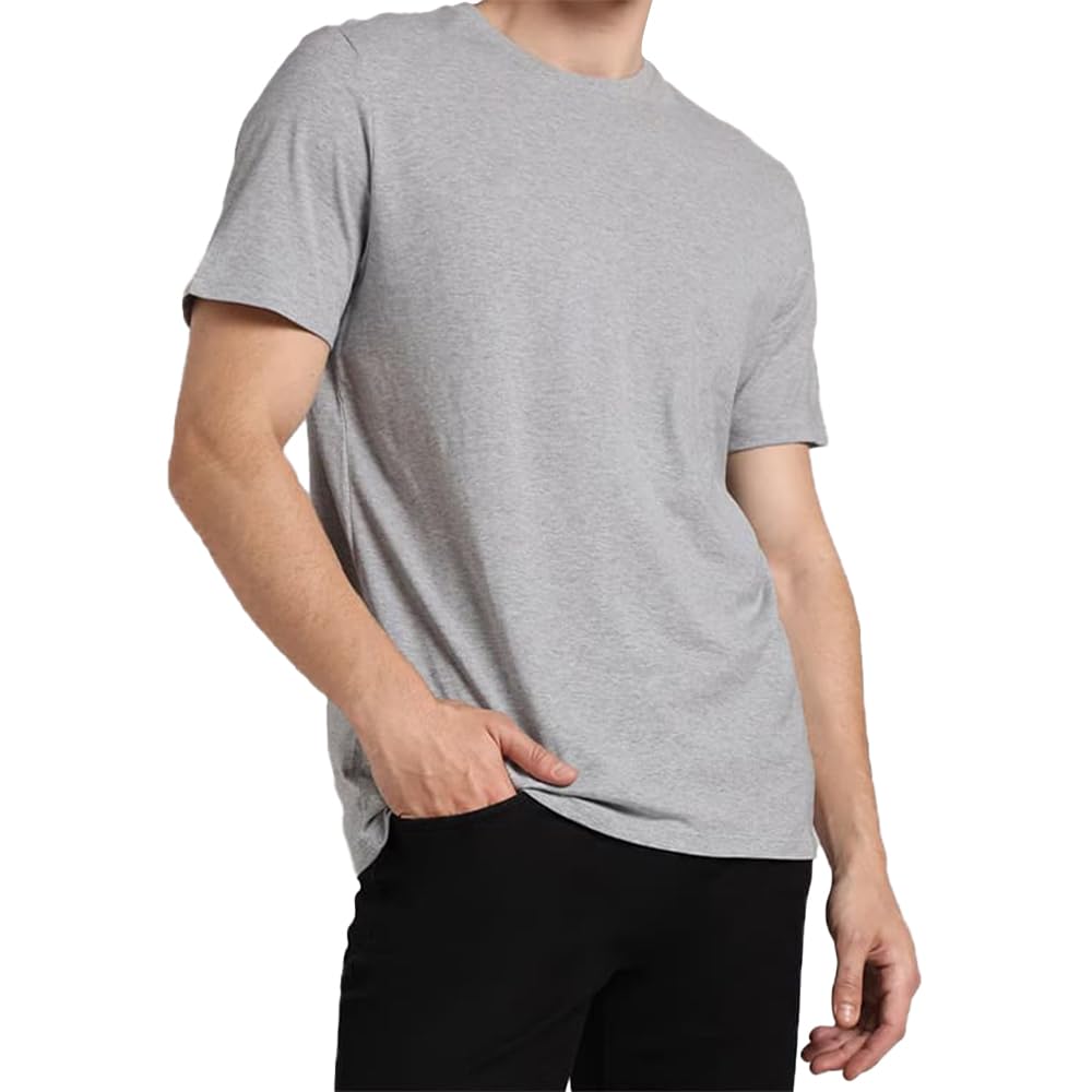 Relax Fit T-shirt For Men - Cotton - Half Sleeves Crew Neck Tee