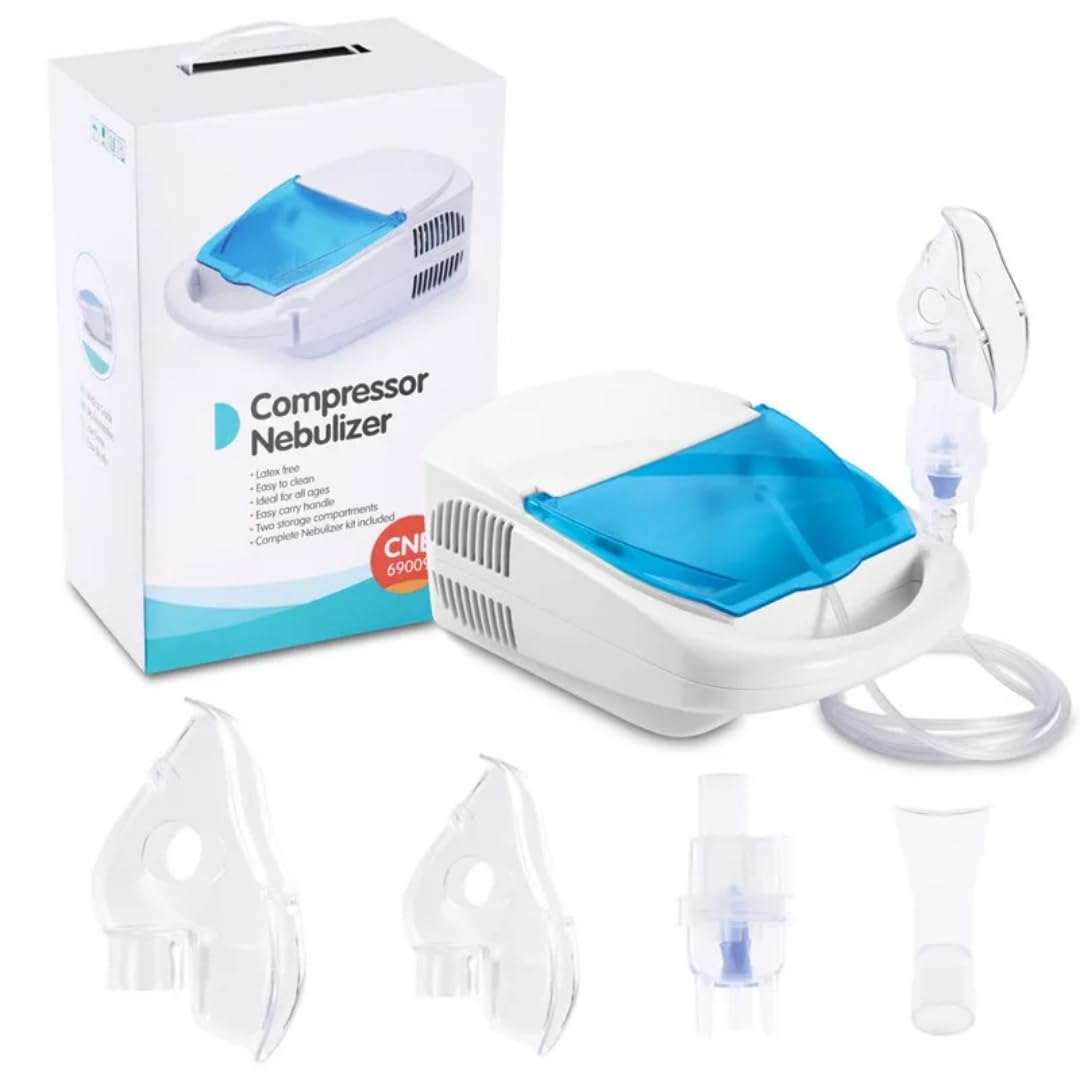 MR Medical nebulizer, Portable Compressor, 3 Adjustable Levels