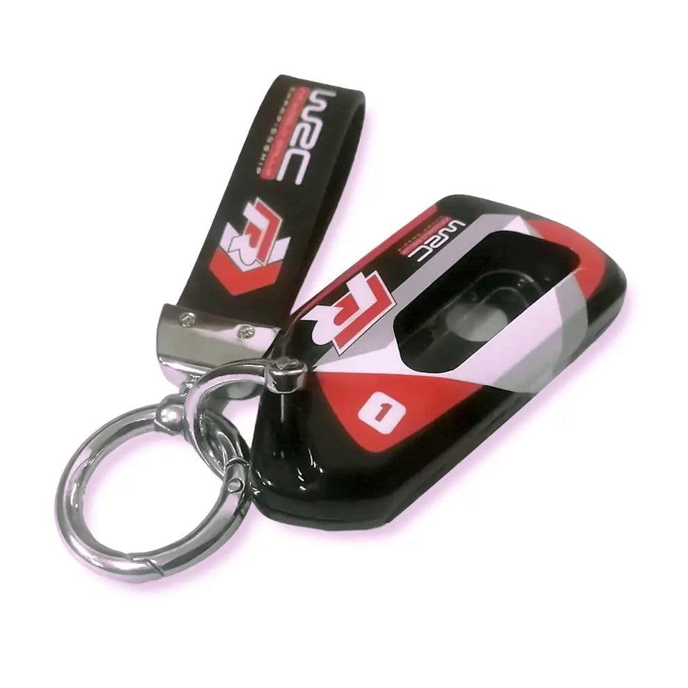 USHOP Sport Key Fob Cover Compatible with Golf, Seat Leon, Tarraco, Ateca, Octavia, Fashion and Stylish, Please Match the Shape of the Key Before Purchasing to Ensure Full Compatibility (Black Red)