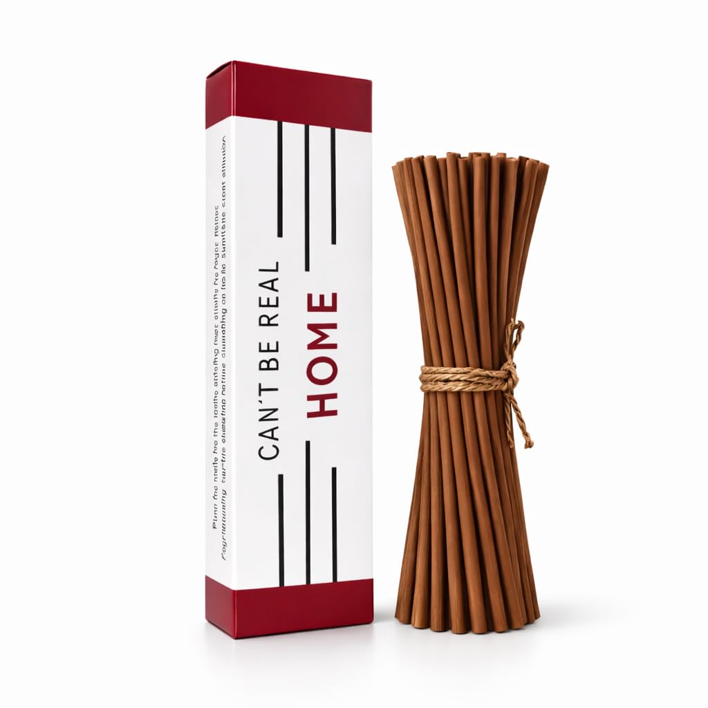 Reed Diffuser Sticks, Natural Rattan Sticks, Reed Diffuser & Essential Oil Aroma Diffuser Replacements Sticks for Home & Office (25, Brown)
