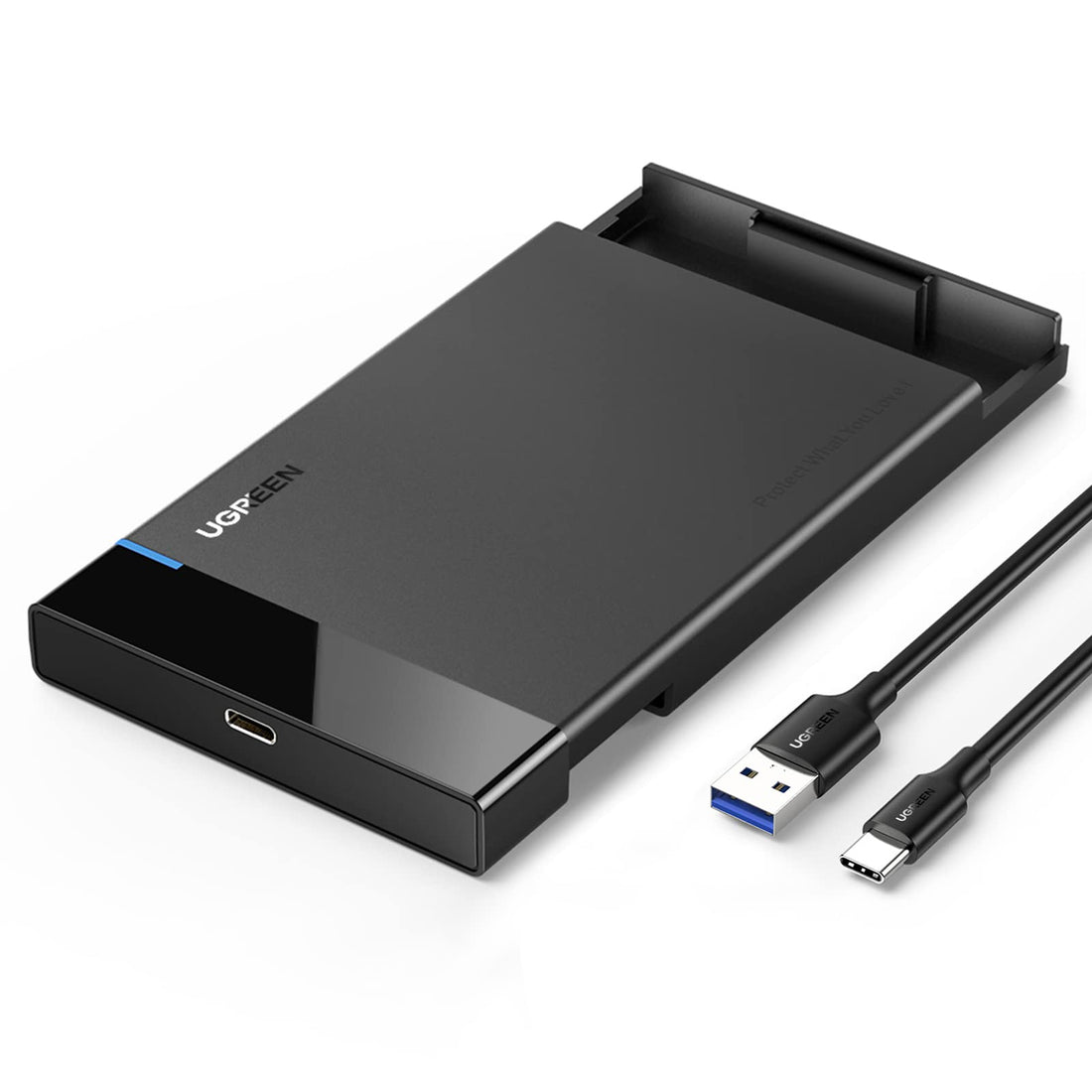 UGREEN USB C Hard Drive Enclosure USB 3.1 Gen 2 Type C to SATA External Hard Drive Disk Case Adapter - 50743