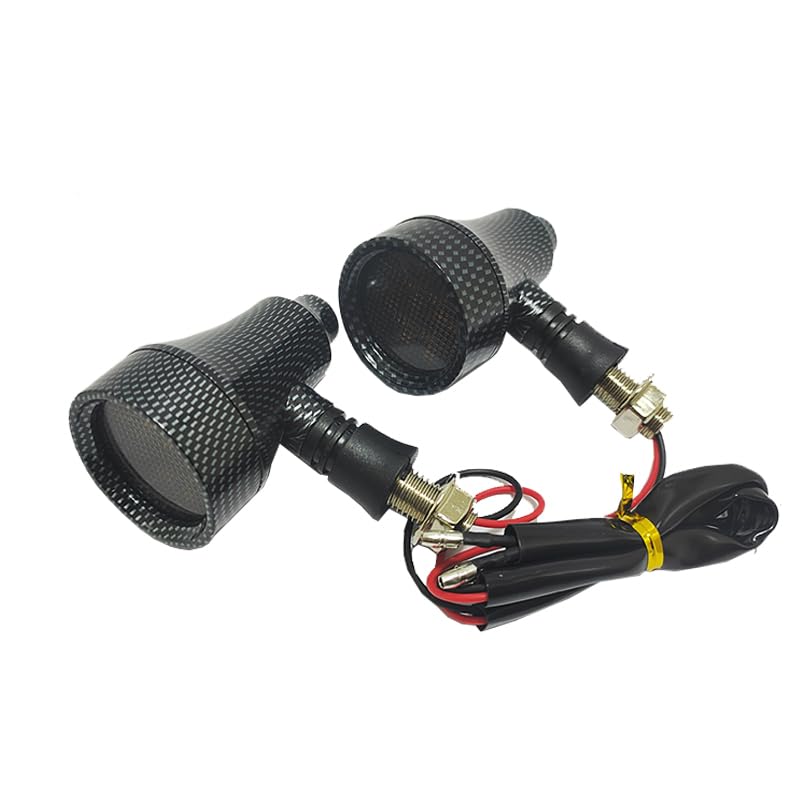 Kaber Egypt 2020 Motorcycle LED Turn Signal Lights Neon Effect Motorcycle Signal Kit (Carbon Yellow Light, 2 Pieces, Code :9760)