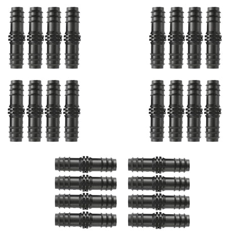 Easily Create Drip Irrigation Net for Garden Plants Balcony (Straight Connector for 16mm Drip Irrigation Hose - 24 Count)