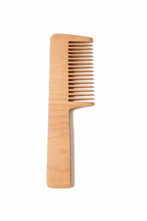 Wooden Wide Tooth Comb for Curly and Thick Hair, Large (One Size)
