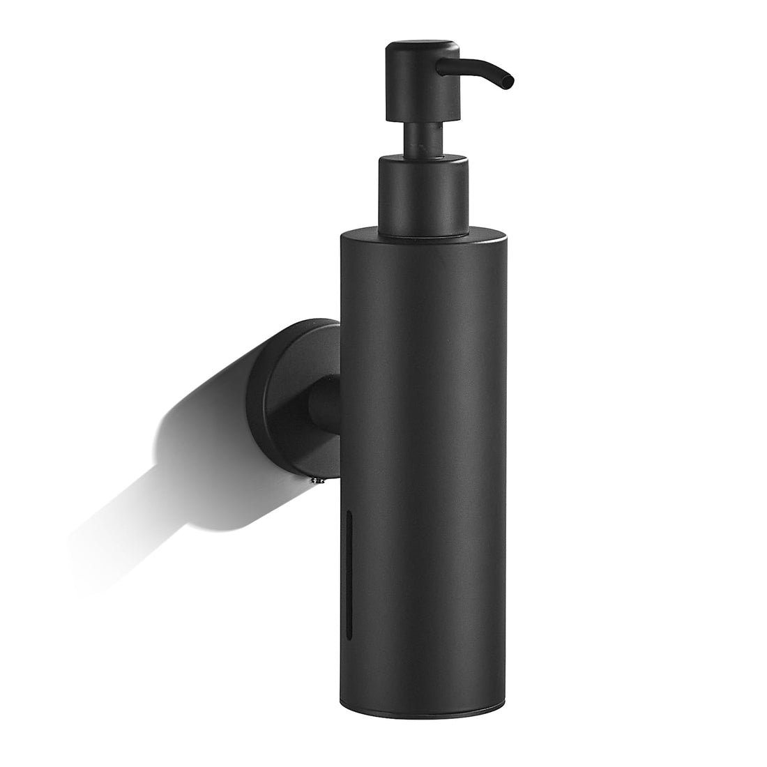 FVITA Wall Mounted Soap Dispenser Soap Dispenser Stainless Steel Pump Black Soap Dispenser Wall for Bathroom