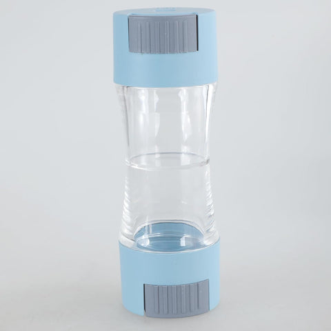 Clear Acrylic Spice Shaker Double Spice Shaker with Practical Button to Store 2 Kinds of Condiments and Save Space for Daily Kitchen Stylish and Durable Acrylic Jar
