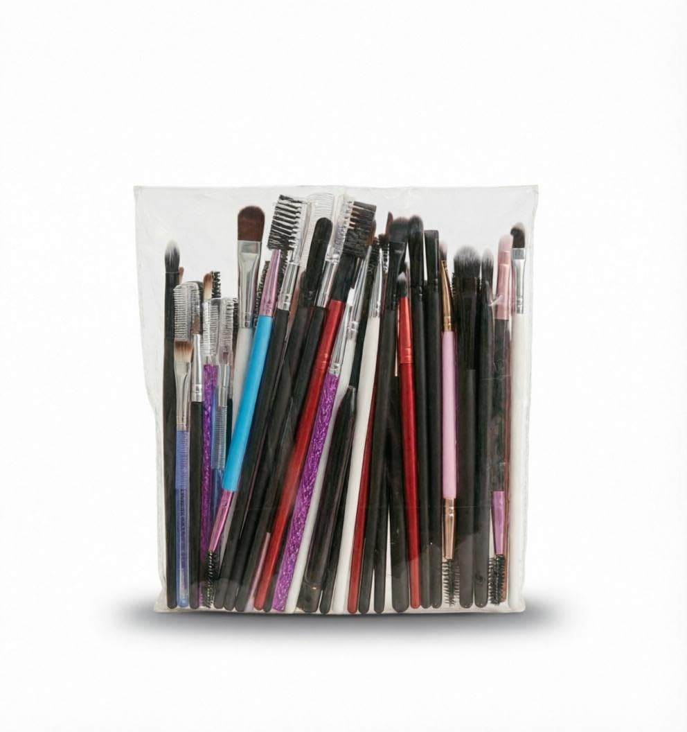 Professional Kit - 50 Count Makeup Brush Bundle with Durable Construction and Soft Touch Bristles Ideal for Liquid Cream and Powder Products Enhances Natural (2Pcs)