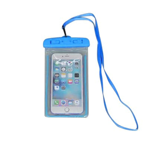 Next Store Waterproof Case, Clear Waterproof Mobile Bag with Strap Dry Pouch Cover Keeps Gear for Kayaking, Beach, fishing (Blue)