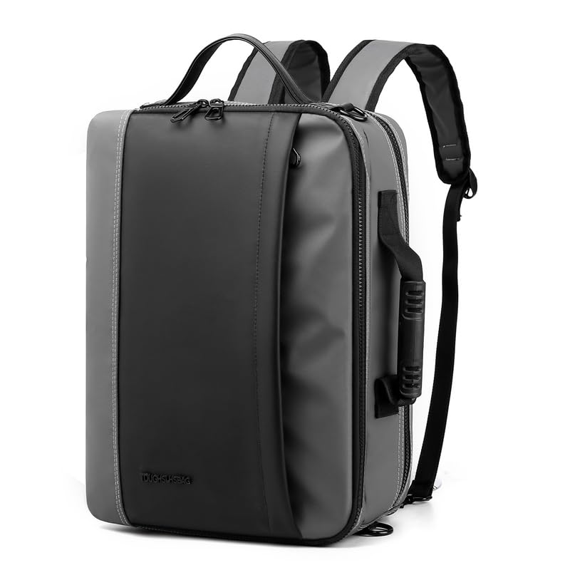 Men’s Waterproof Work and Travel Backpack, 15.6 Inch Laptop Bag, Multifunctional Hand-Carry and Shoulder-Strap Design – Stylish and Durable-1205