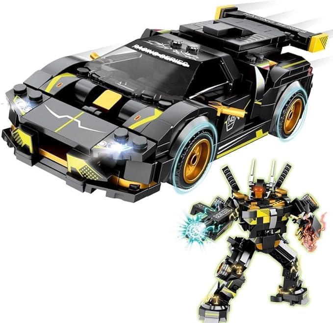 Transformed Unisex Educational Toy Assembled Deformation Car Toy Plastic Model Building Set for Children