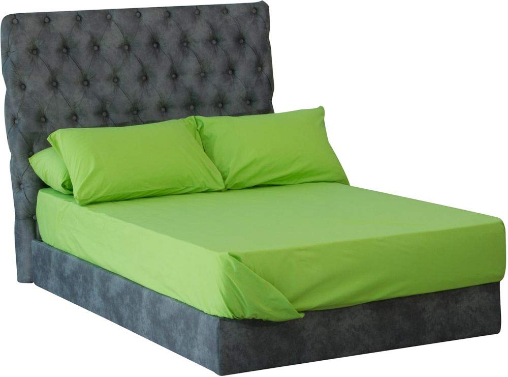 El Maamoun Plain Bed Sheet Set Of 3, 240x180 cm - Green