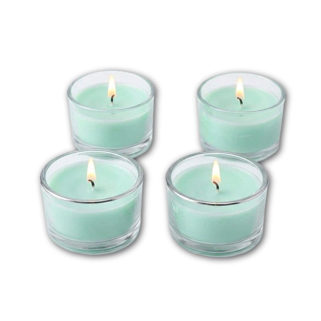 Scented Candle - High-concentration fragrance with long-lasting aroma, perfect for creating a romantic, cozy ambiance in any room. (M16 – 4 pcs, Jasmine)