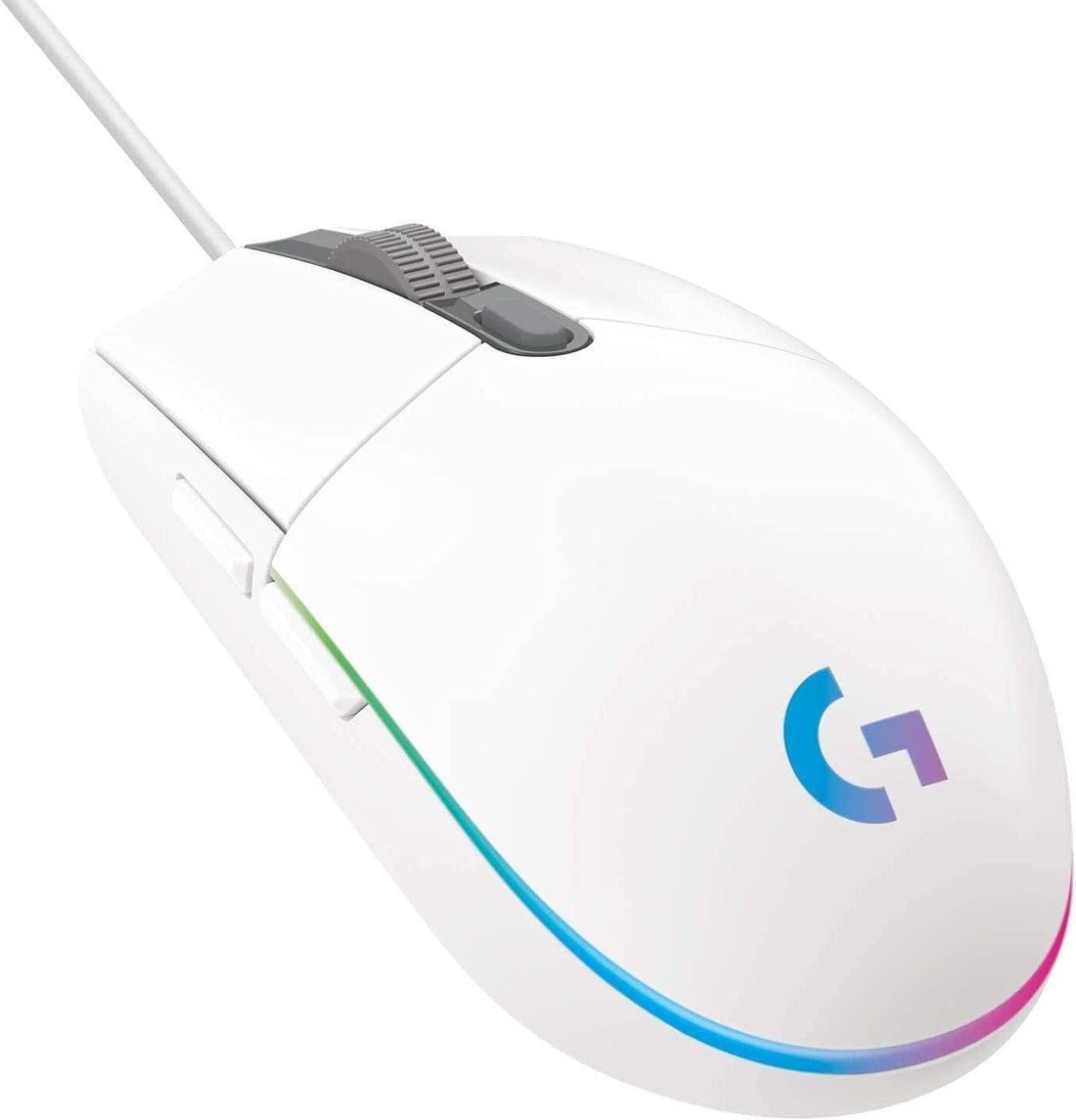 Logitech G102 LightSync RGB Gaming-Grade Sensor Computer Gaming Mouse White