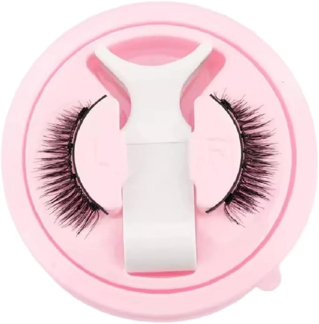 LZ03 False Eyelashes, Natural Look Wispy Style, 7-11mm Length, Black Synthetic Fibers, Reusable