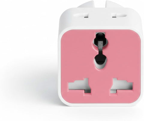 Universal 3 Way Plug Adapter Supports All Types of Electrical Sockets Suitable for Home, Office and Travel, Safe Design and Durable Materials for Everyday Use – Energy Elhaddad (وردي فاتح)