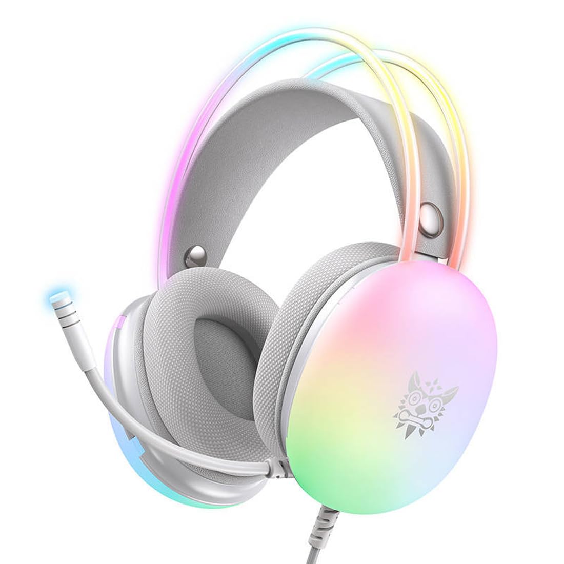 ONIKUMA X25 RGB Gaming Headset, White