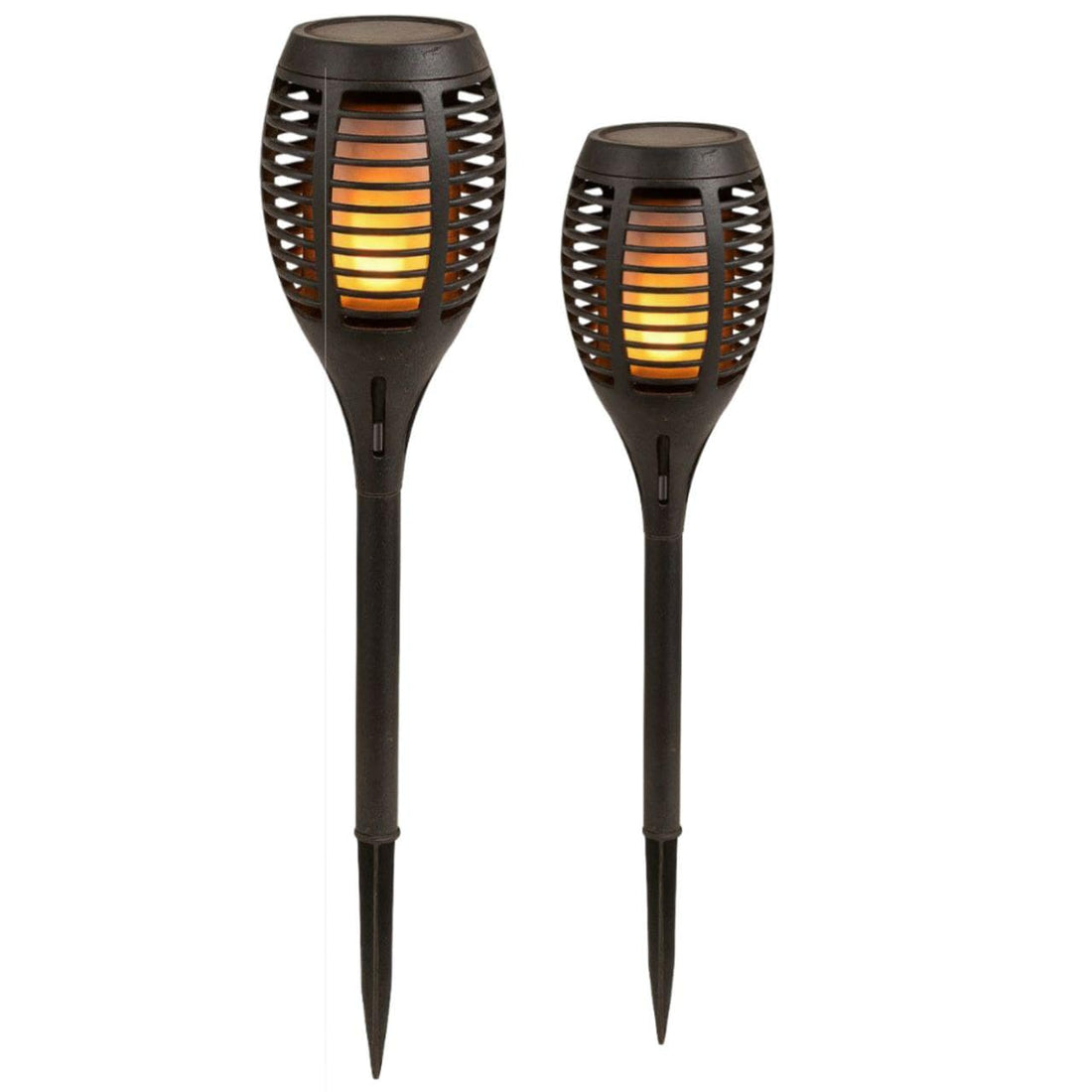 Large Torch Light + Free Small Solar Torch Light Outdoor Waterproof Garden Patio Pathway Landscape Party Decoration 75cm Large Lamp + 58cm Smaller Lamp