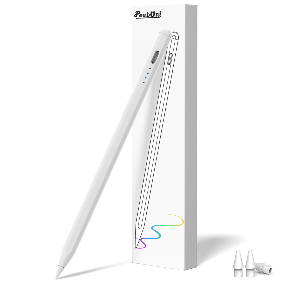 Stylus Pen for iPad 2018-2024 Released Model 15 Mins Fast Charge Pencil 2nd Generation Compatible with iPad Pro 11"/12.9"/M4, iPad Air 3/4/5/M2,iPad Mini 7(A17 Pro)/6/5 Gen, iPad 10/9/8/7/6 White