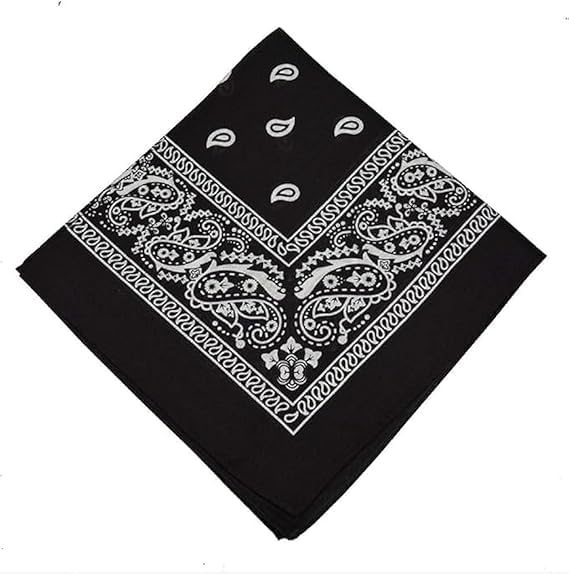 Unisex Multi Use Bandana Neck Gaiter Headscarf - Cotton Polyester 52x52cm