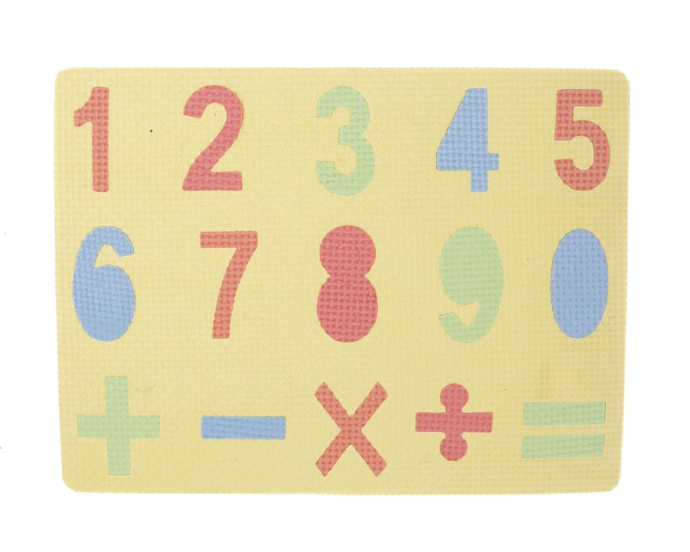 3A 532-5 Foam Number English Puzzle Toy For Kids - 3-5 Years Multi Color - New-3A-1237-Multi Color3