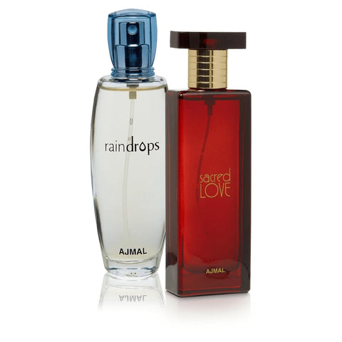 Essence of Love and Freshness Ajmal Raindrops & Sacred Love Perfume