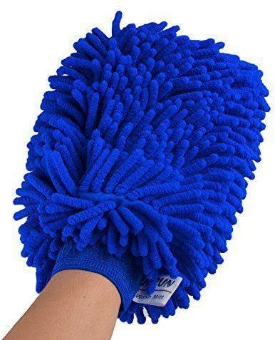 4 Pack Car Wash Mitts - Premium Chenille Microfiber Scratch-Free Cleaning Gloves - Ultra-soft Polishing Cloth,Double Sided,Use Wet or Dry