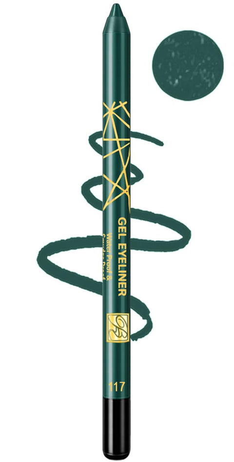 Rose Bery - Gel Eyeliner, Waterproof & Smudge Proof, Ultra Long Wear & Smooth Glide Formula, 1.2 GM, Model - RB-0922 (Deep Jungle Green, 117)