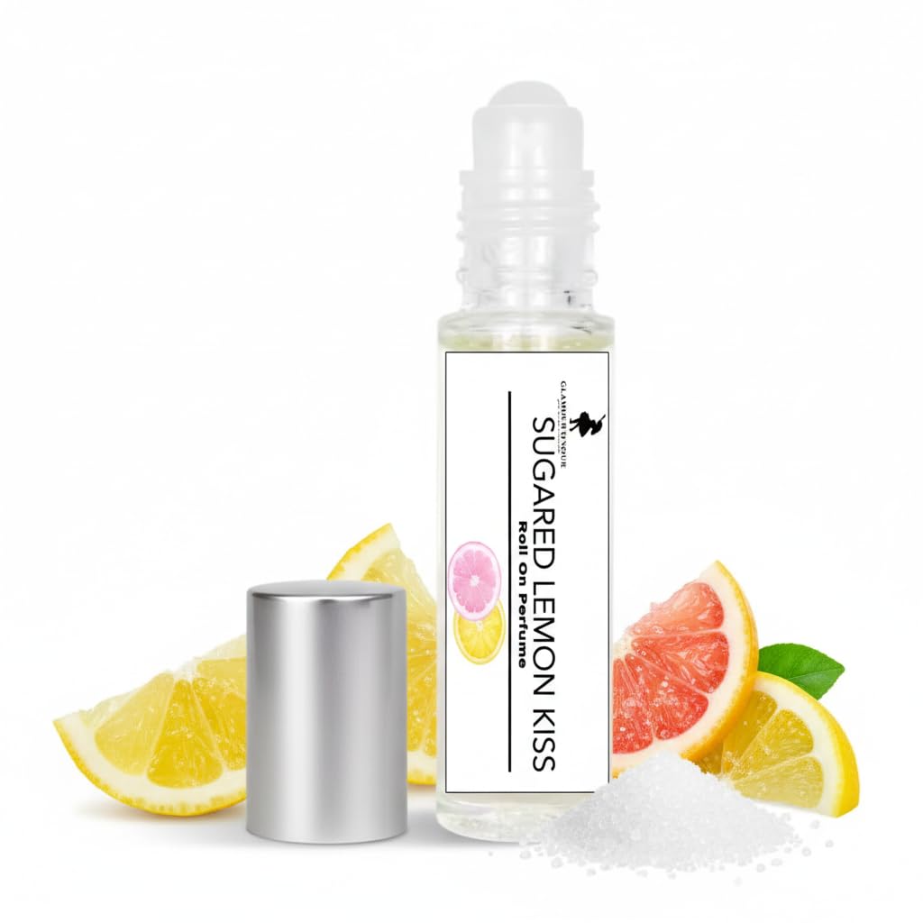 Glamour D Nour Sugared Lemon Kiss Roll on Perfume 8 ml, Transparent